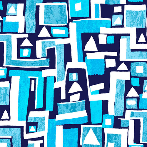 Jennifer Print Sleeveless Mock Dress – 58543